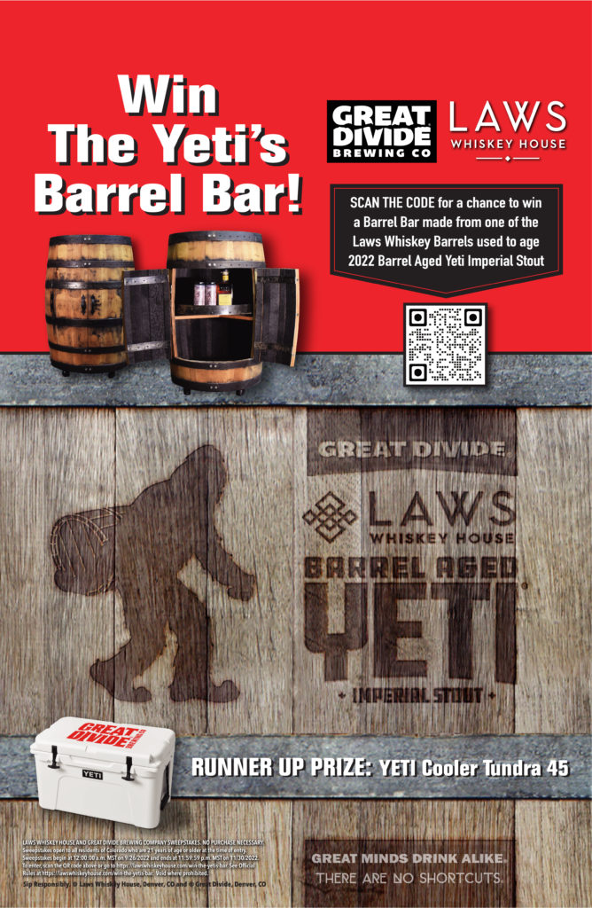 Great Divide Brewing Partners with Laws Whiskey House on 2022 Barrel Aged  Yeti •