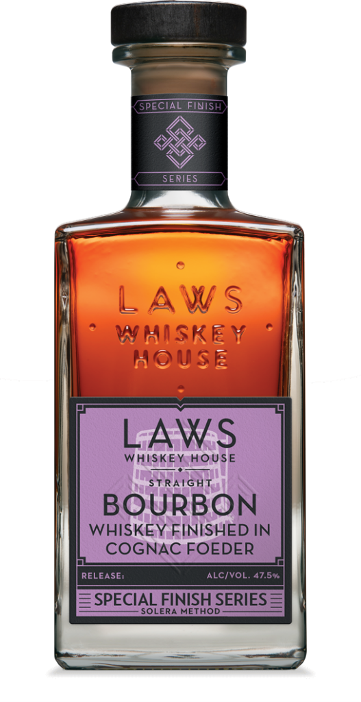Laws Whiskey House Bourbon Whiskey Finished in Cognac Foeder